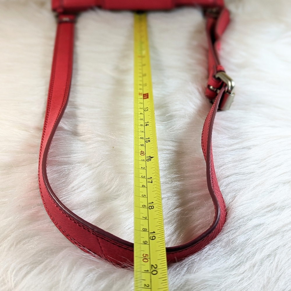 Fossil Marlow Bright Fuschia Pink Leather Crossbody Bag Purse - Picture 5 of 8